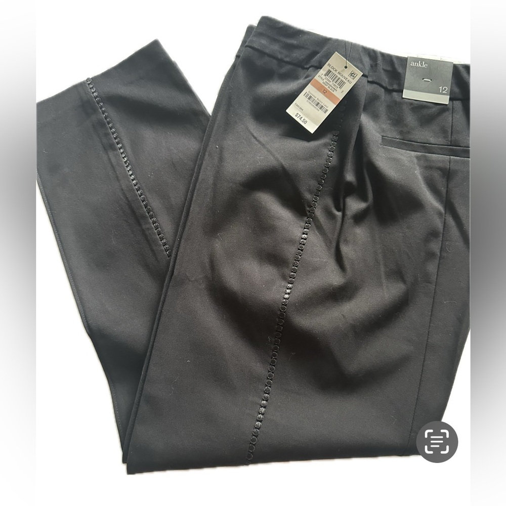 Alfani deep black ankle pants size 12